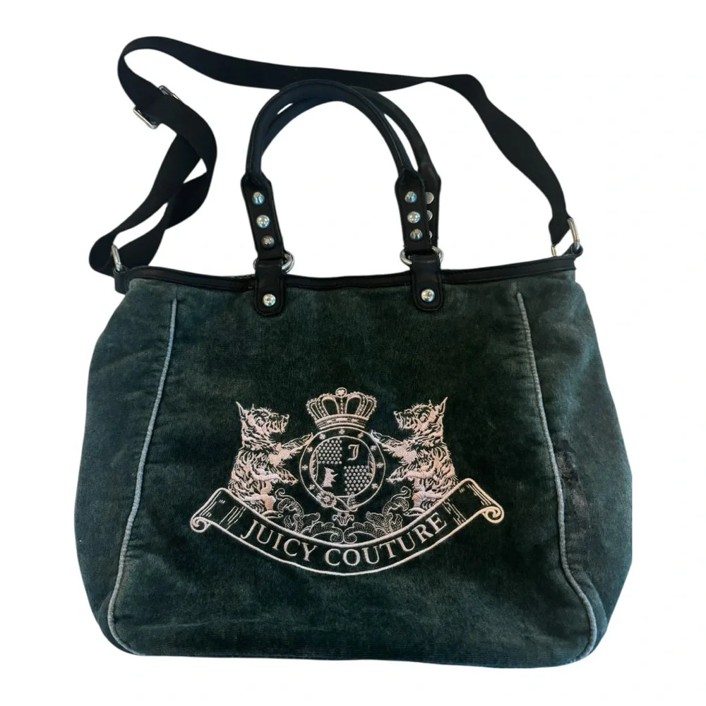 Juicy Couture Royal Scotty Tote – Green Velour (Project Bag) - Picture 5 of 11